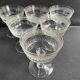 6 champagne glasses in blown, cut and guilloché crystal – Art Deco