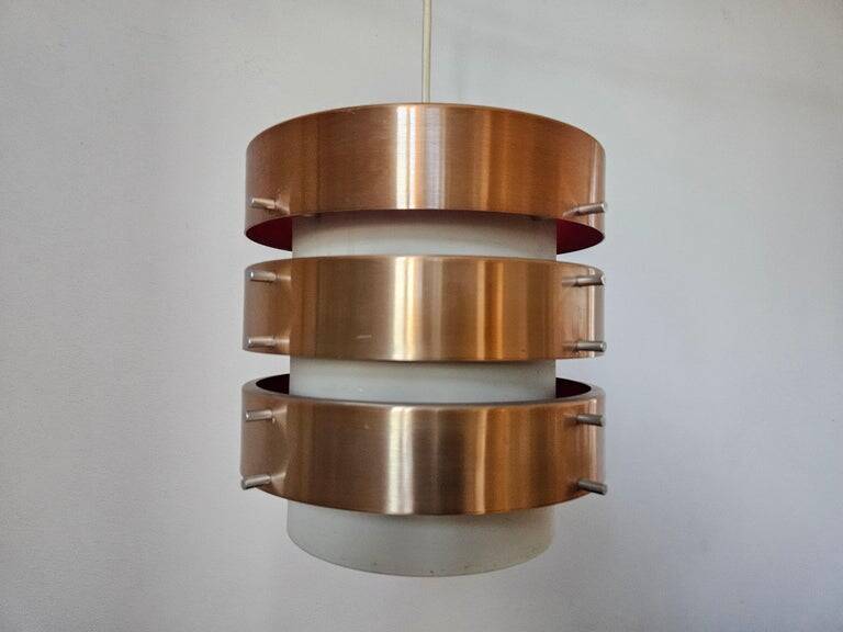 Midcentury Rare Pendant in style of Jo Hammerborg, Denmark, 1970s