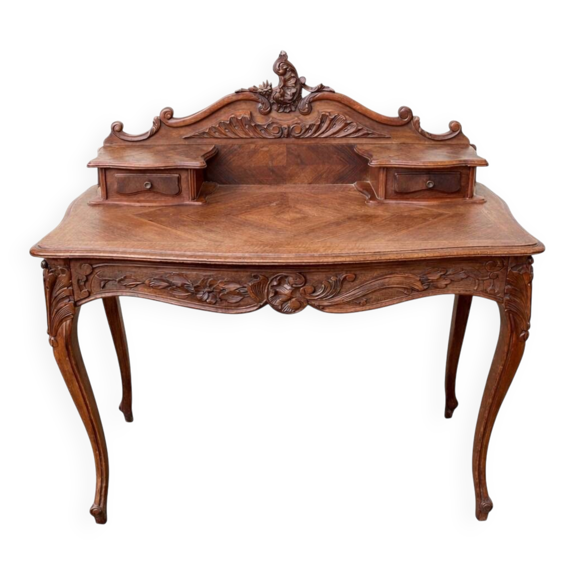 Louis XV desk, 19th century, carved.