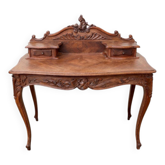 Louis XV desk, 19th century, carved.
