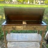 Provençal console – 2 drawers & shelves