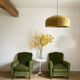 Velvet club chairs