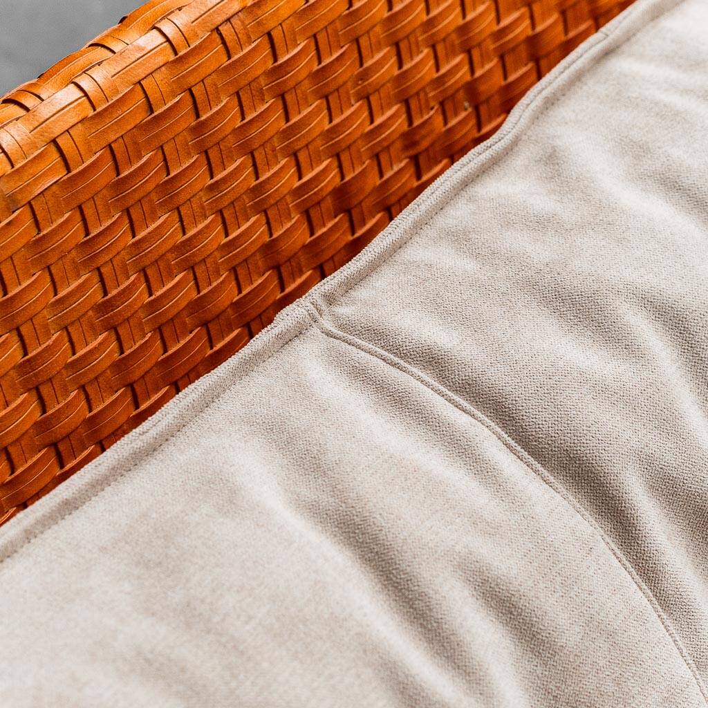 Divano 2 posti intrecciato di tito angoli anni ’90 vintage modernariato