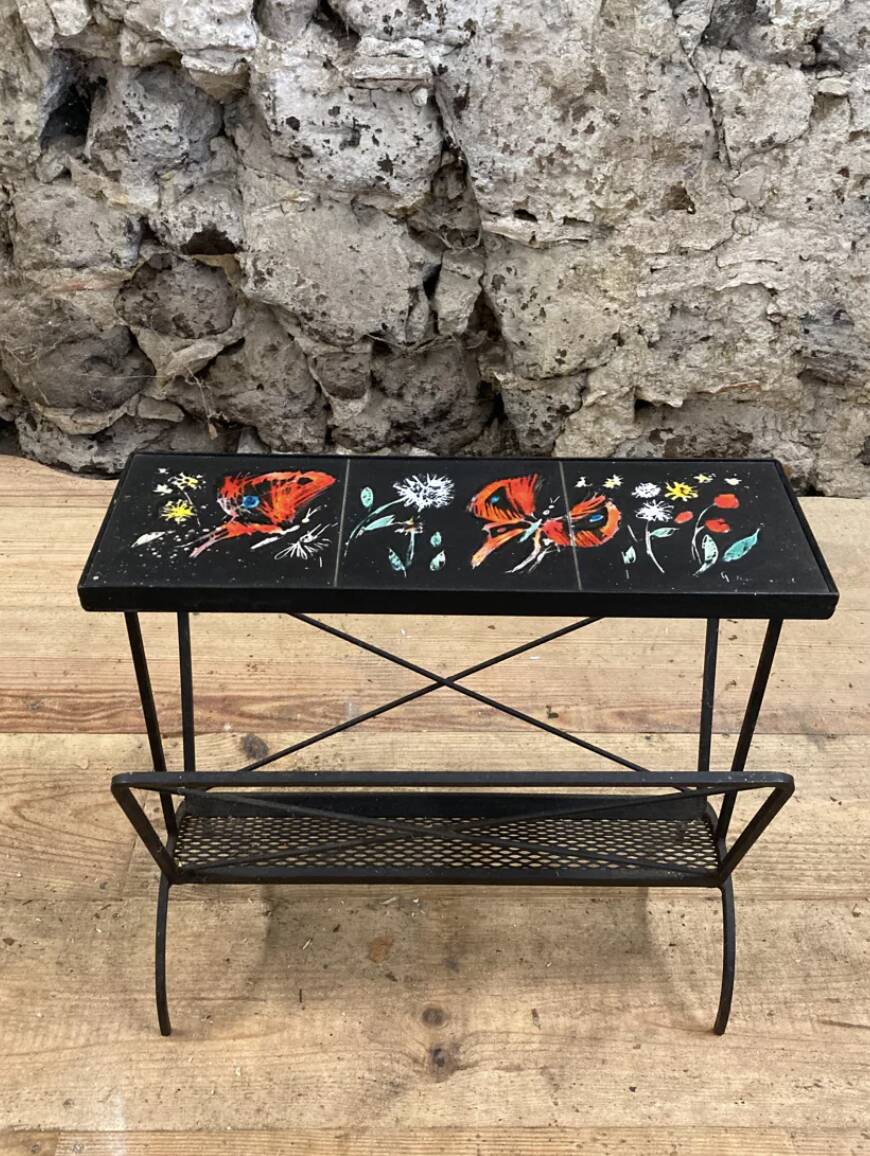 Ceramic tile magazine rack 1950