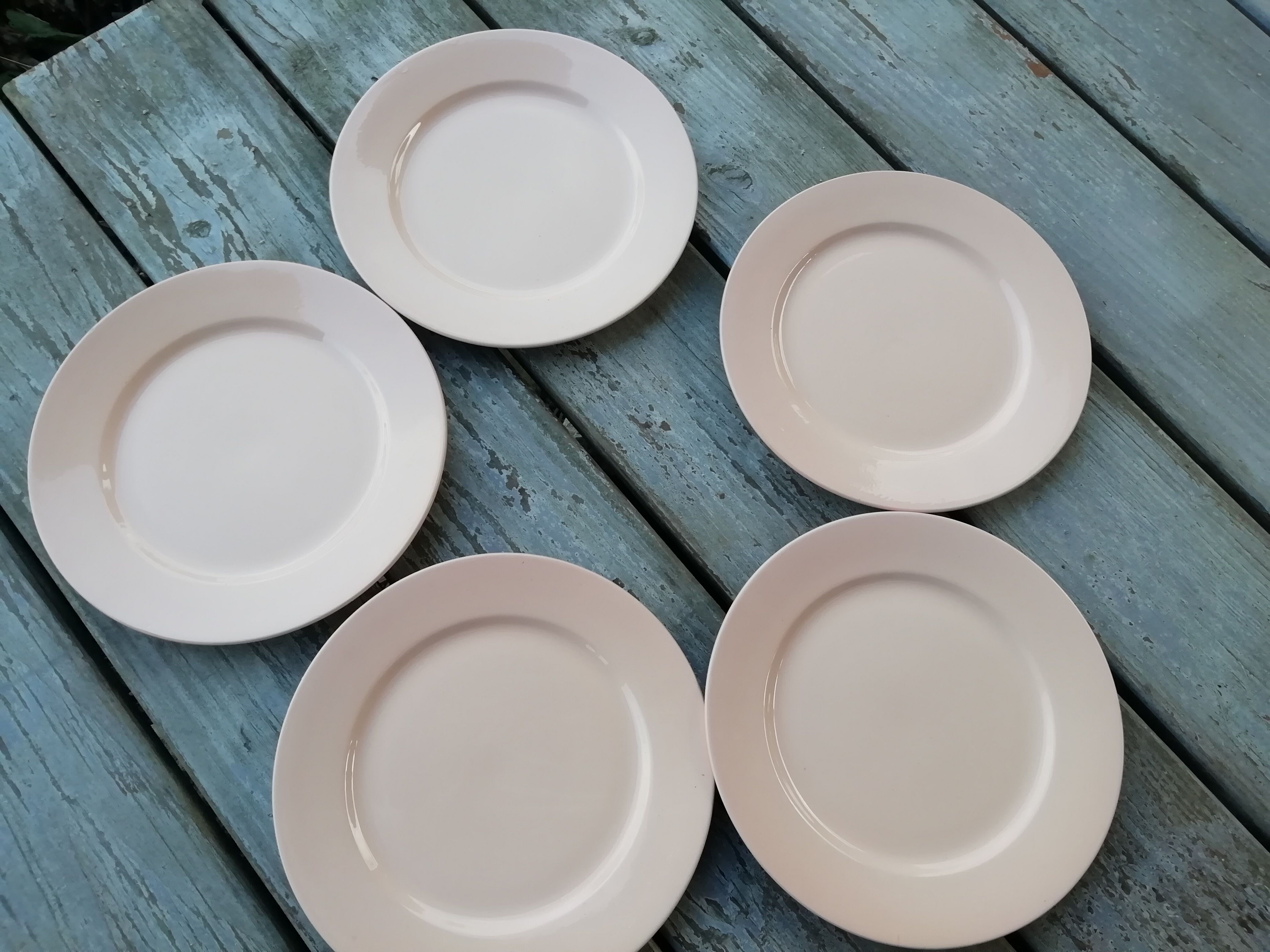 Digoin pink dessert plates