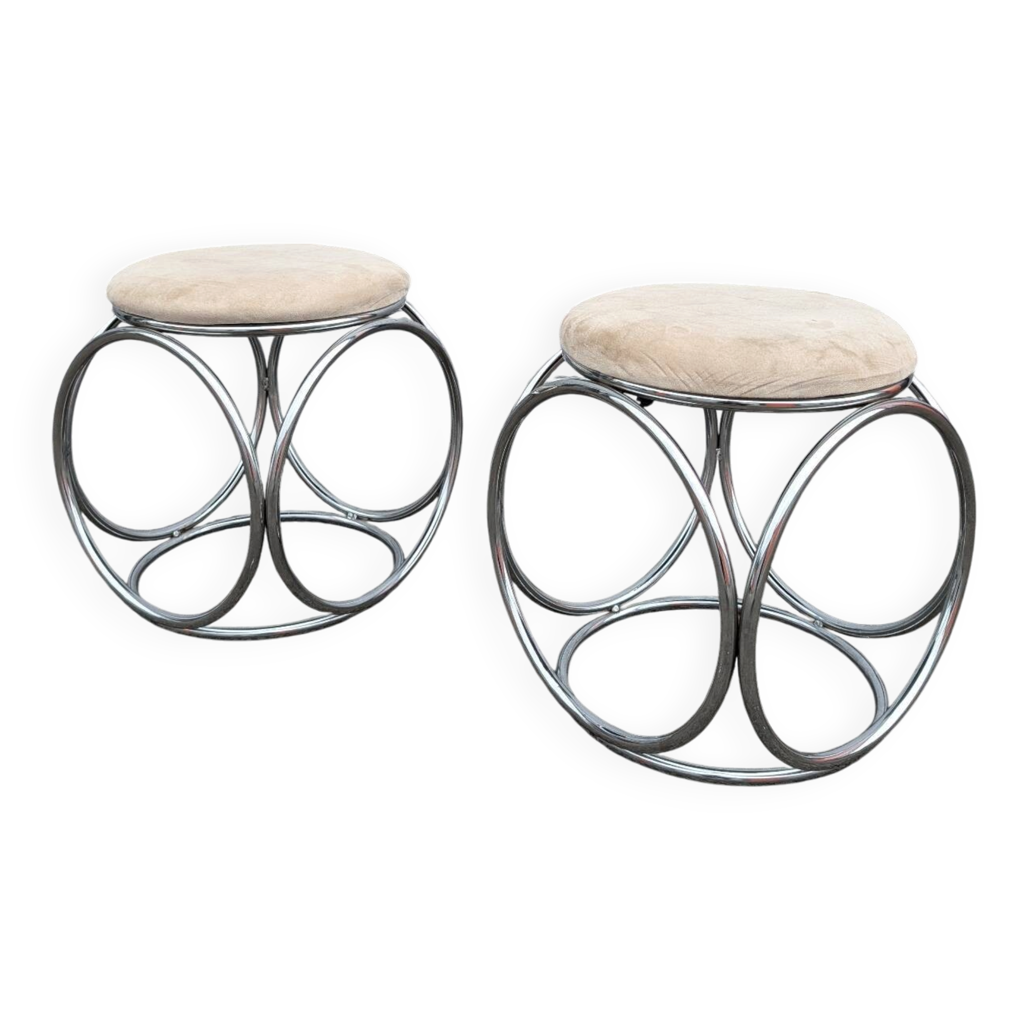 Pair of stools by Jean-Pierre Laporte