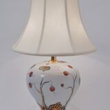 Giulia Mangani porcelain lamp chinoiserie with lychee, 1950`s ca, Italian