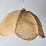 Braided flower pendant