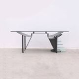 Desk and rolling block “007” by Hélène GALDINI for H. GALDINI, 1980