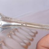 Antique forks silver metal service model to net