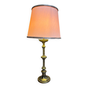 Lampe pied en bronze