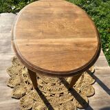 Art Deco oval oak table
