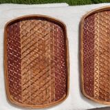 Duo de plateaux en bambou