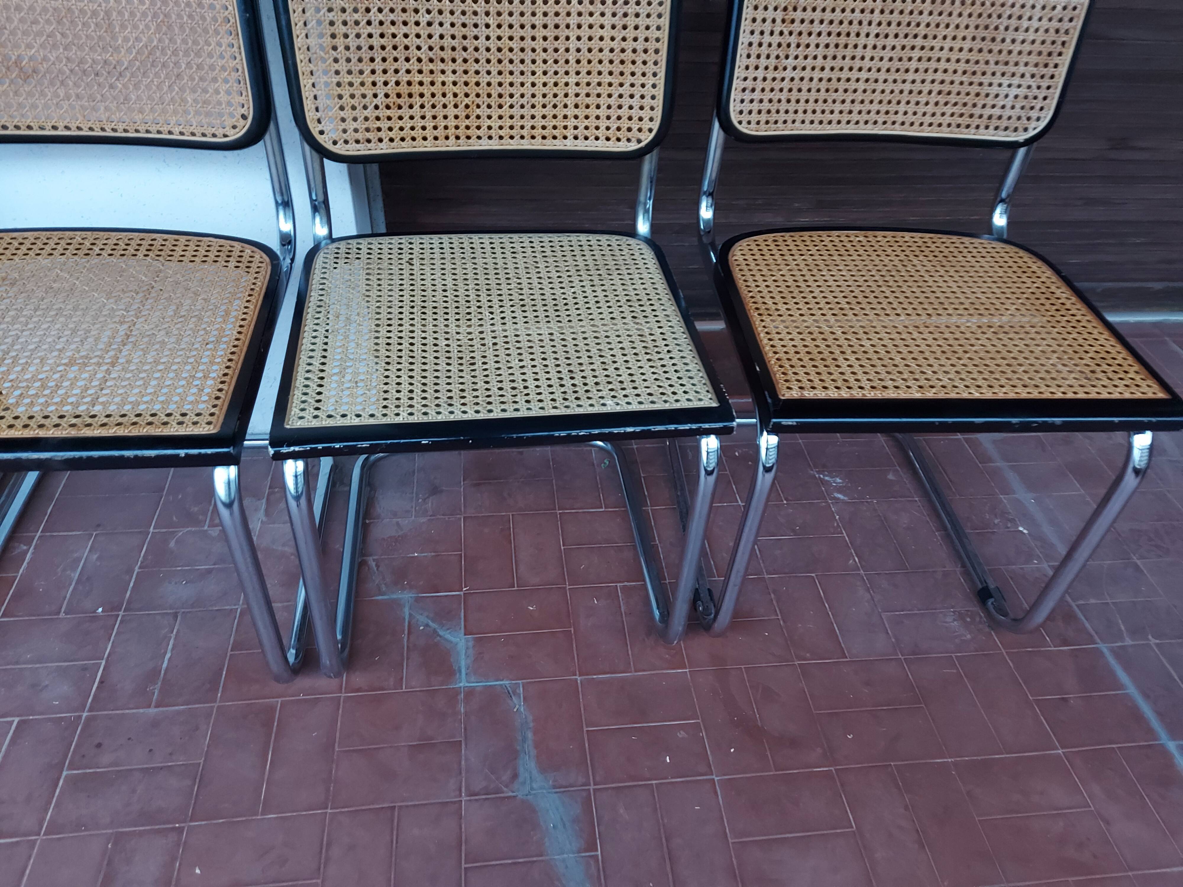 Set of 5 chairs Marcel Breuer B32