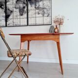 Table with folding compass legs