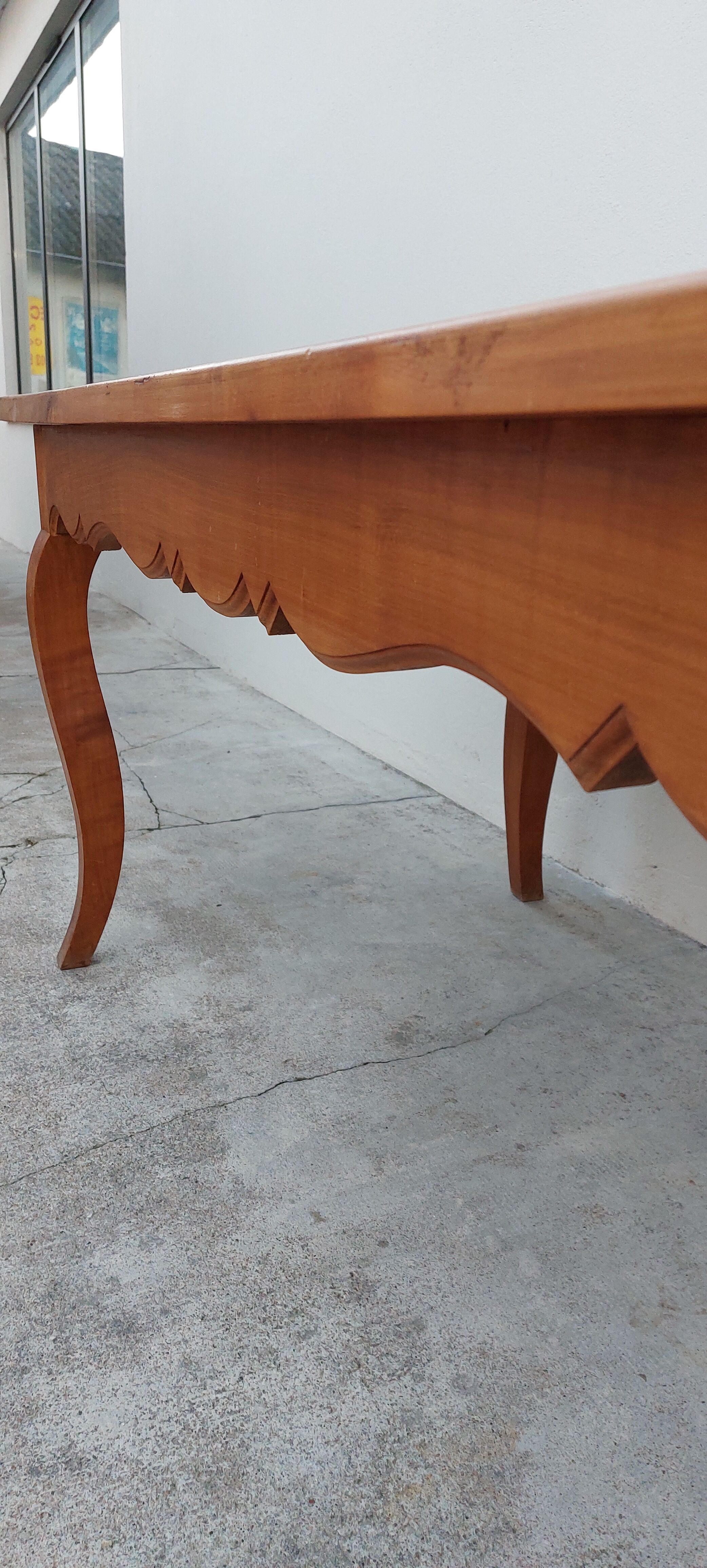 Louis XV style Farm Table in cherry wood