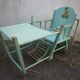 Chaise haute en bois pour bébé de 1950/1960 dans son jus