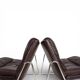 Set of 2 Drabert lounge chairs in brown leather by Gerd Lange, 1970