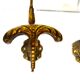 Bronze coat hanger pair