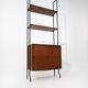 Modular bookcase with metal uprights by Amma Torino, 1960s