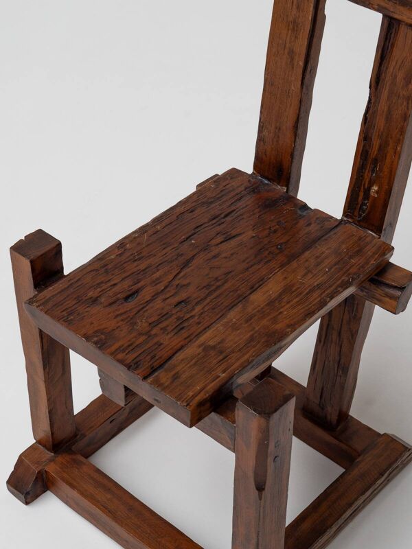 Paire de chaises rustiques Wabi Sabi, années 1950
