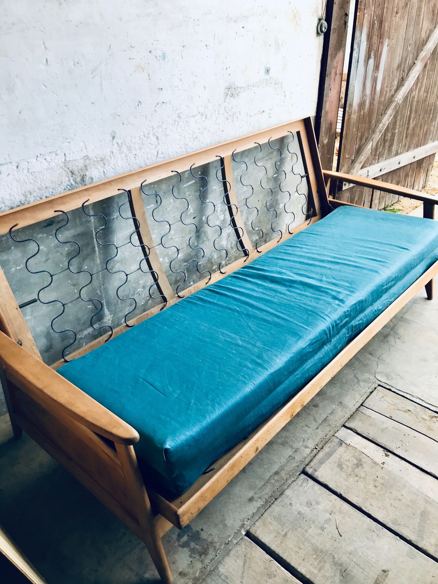 Convertible sofa compass feet