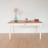 Restored old dining table