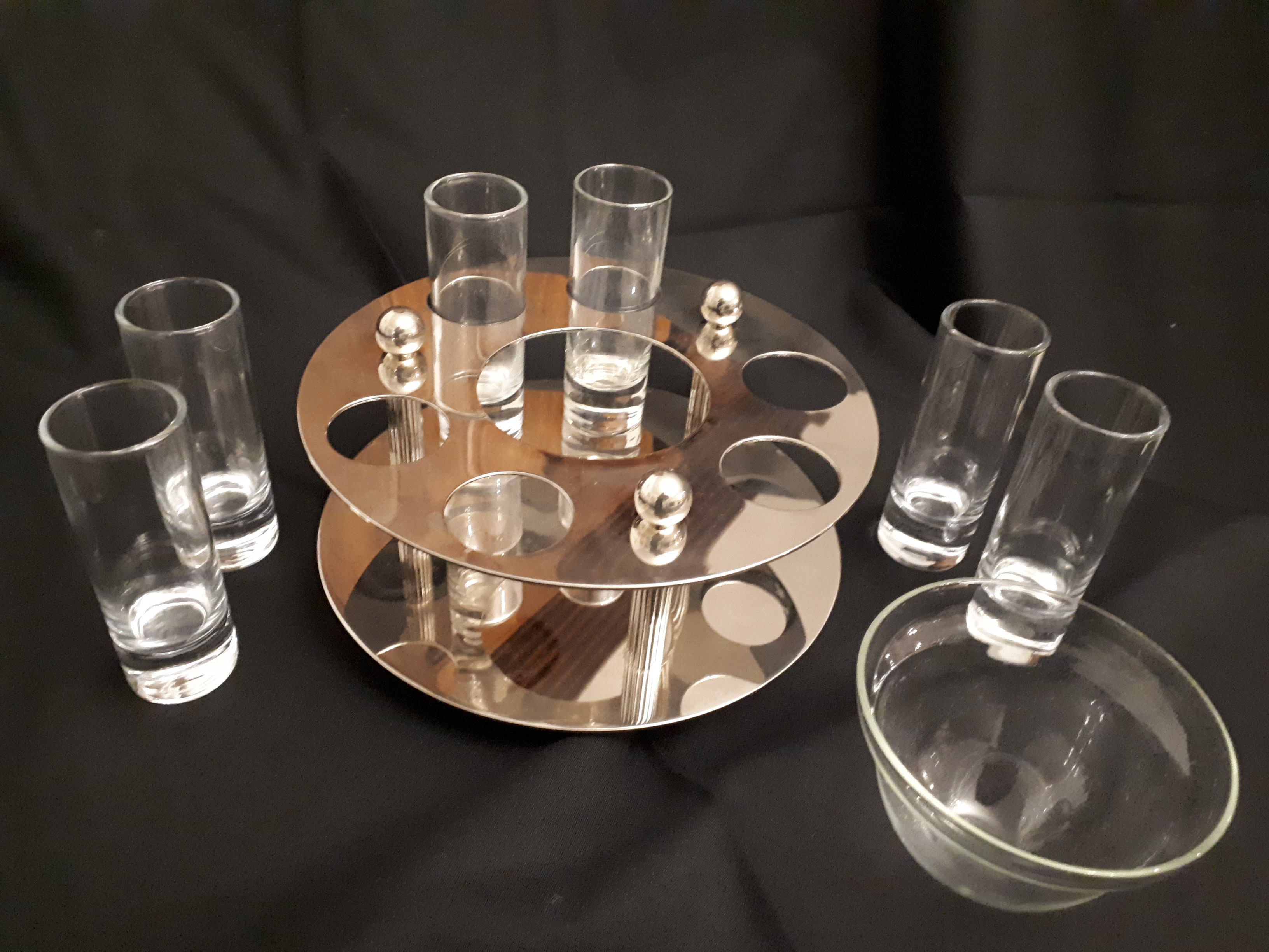 Caviar and vodka service