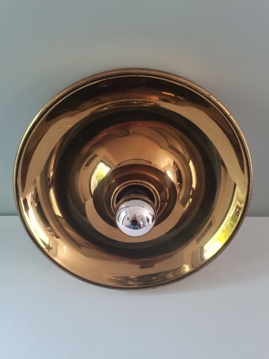 Italian brass wall lamp, diam. 39 cm