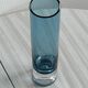 Translucent blue retro tube vase, pop soliflore vase.