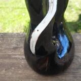 Enamelled terracotta pitcher, France, 1950s