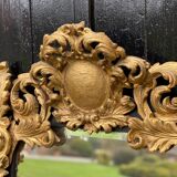 Frame In Carved Wood And Golden Early 18th Century On A Mirror Circa 1900 92x137cm