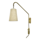 Minimalist Adjustable Swing Arm counterweight Brass Wall Light, Germany 1950