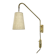 Minimalist Adjustable Swing Arm counterweight Brass Wall Light, Germany 1950
