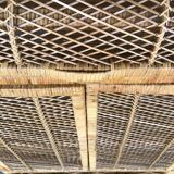 Vintage rattan bookcase