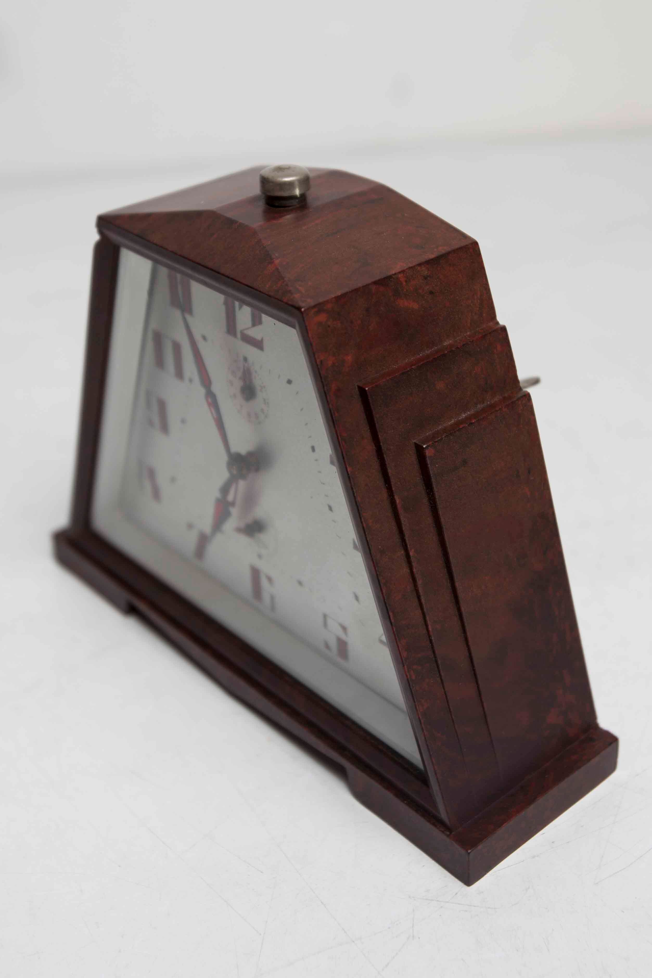 Alarm clock Mechanical clock Japy 1930 bakelite