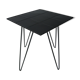 Black metal vintage side table