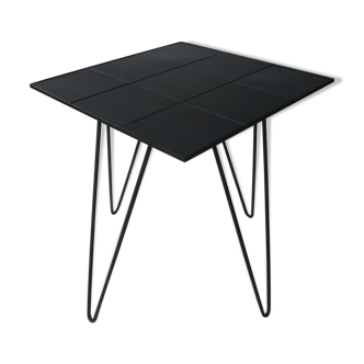 Black metal vintage side table