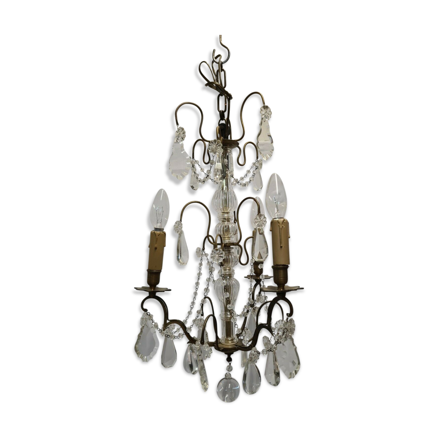 Bronze grapefruit chandelier