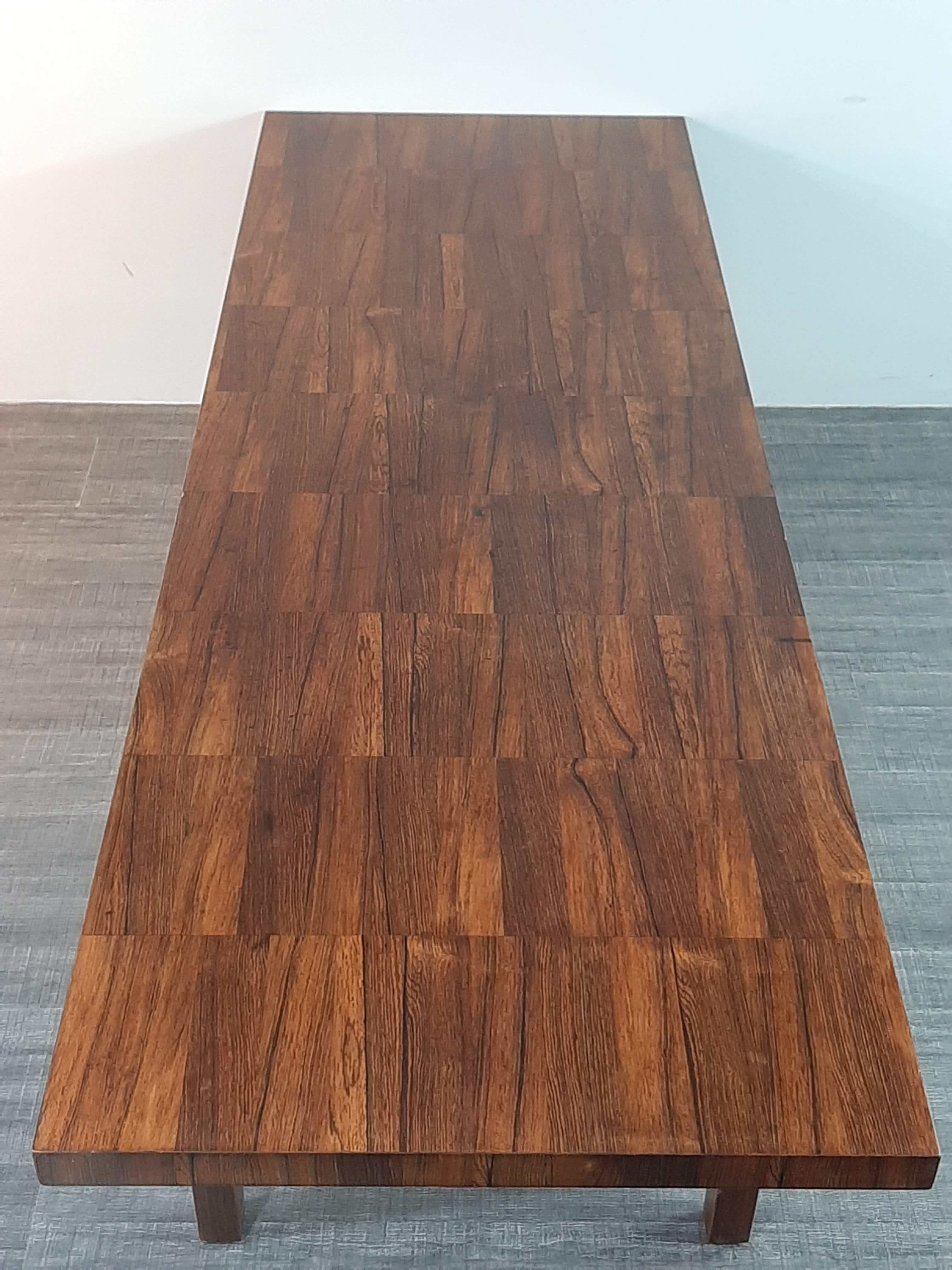 Large Table Bass in Palissandre, Vintage Scandinavian 1960s