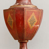 Pied de lampe en tôle peinte