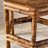 Table basse bambou vintage