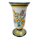 Antique Henriot Quimper vase with Breton floral decoration.