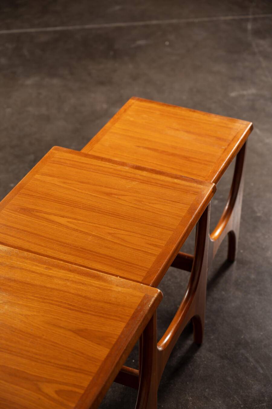 Teak nesting tables
