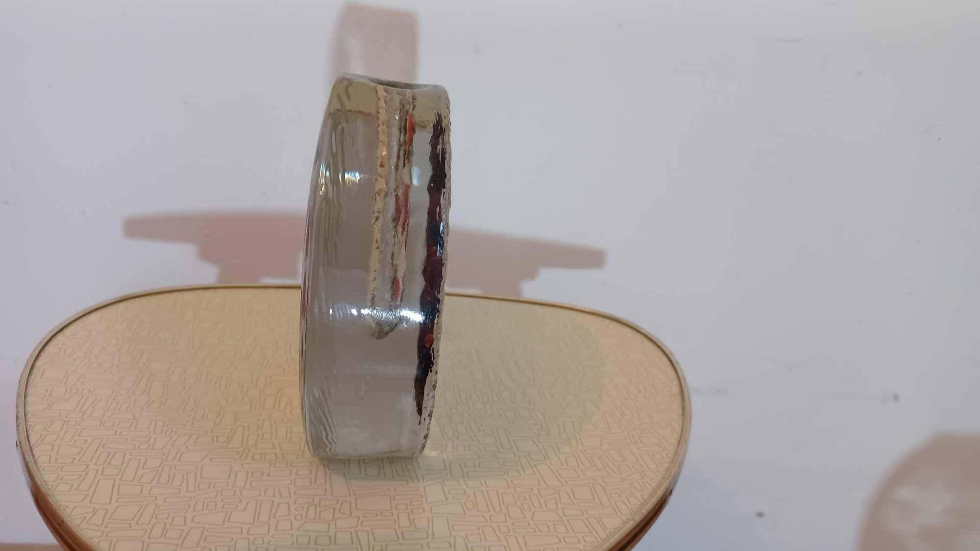 2 vases en verre Pop Art de Walther, années 1970