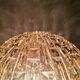 Large wooden table lamp with Glass lampshade