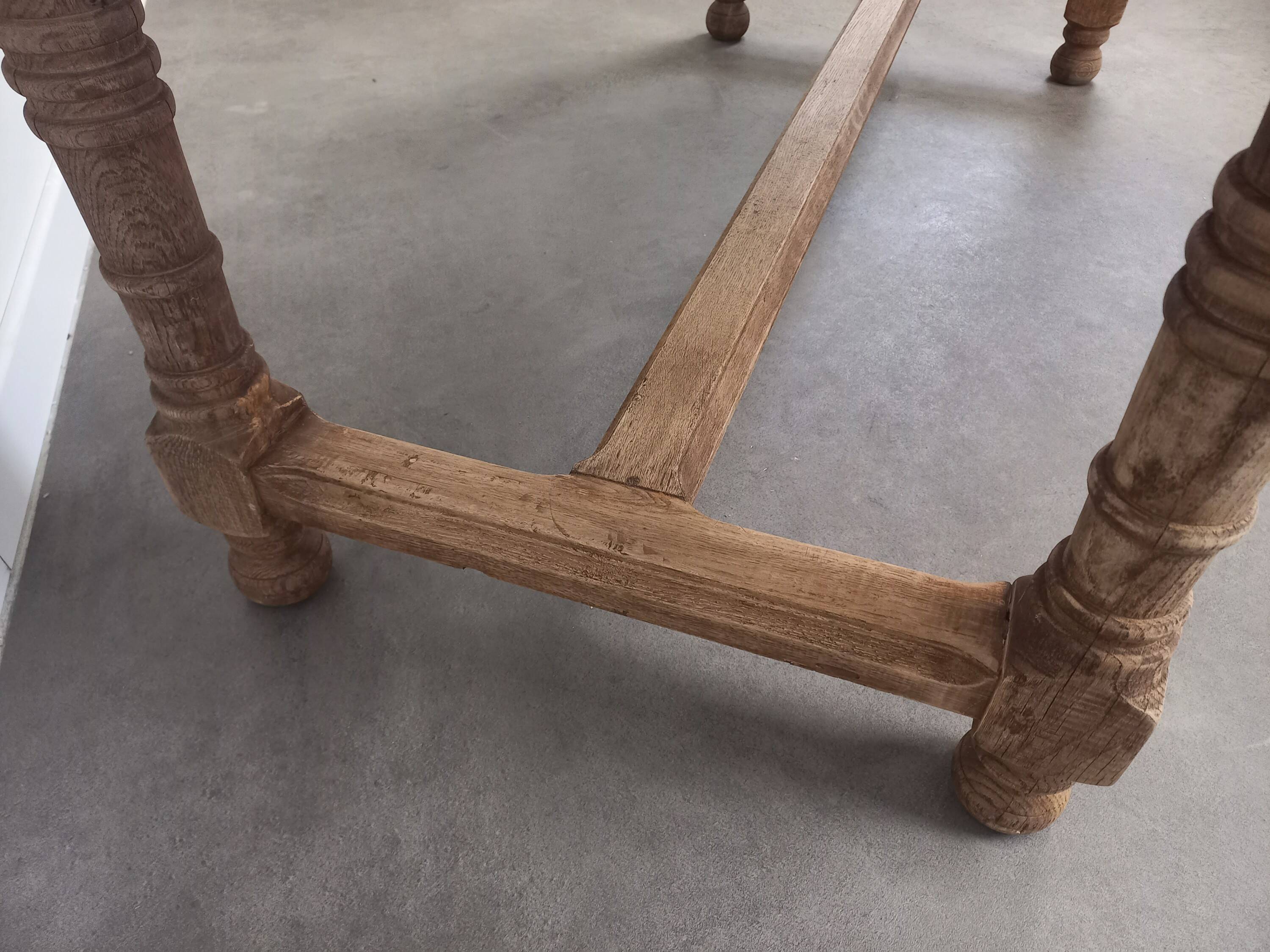 Oak farm table 158 cm