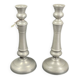 Pair of candlesticks in sitoleux tin 94% - h 27 cm