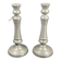Pair of candlesticks in sitoleux tin 94% - h 27 cm