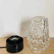 Lampe de chevte en verre à poser vintage